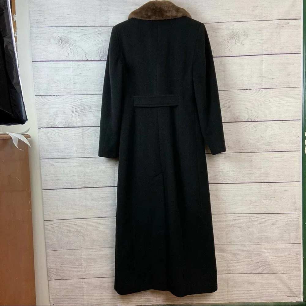 Vintage Isaac Mizrahi black wool trench coat - Picture 6 of 13